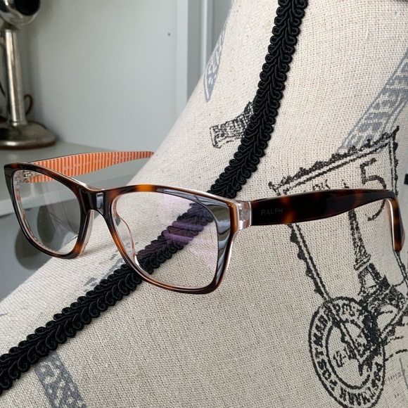 RALPH LAUREN 7046 1005 Rectangle Havana Brown Tortoise Eyeglasses LIKE NEW - Picture 6 of 15